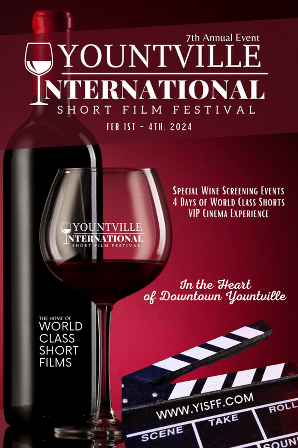 Yountville Int'l Short Film Festival 2024 Poster